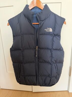 The North Face Reversible Down Boys Puffer Vest- size L.
